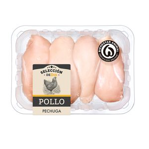 SELECCIÓN DE DIA pechuga de pollo entera formato familiar bandeja (peso aprox. 1.5 Kg)