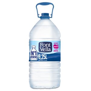 FONT VELLA agua mineral natural botella 6.25 lt