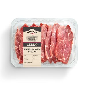 SELECCIÓN DE DIA filetes de cabeza de lomo de cerdo (peso aprox. 650 gr)