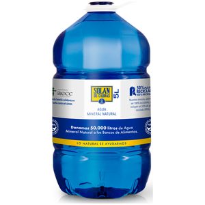 SOLAN DE CABRAS agua mineral natural botella 5 lt