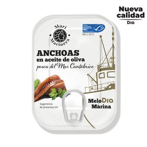 DIA MARI MARINERA anchoa del Cantábrico MSC en aceite de oliva lata 50 gr
