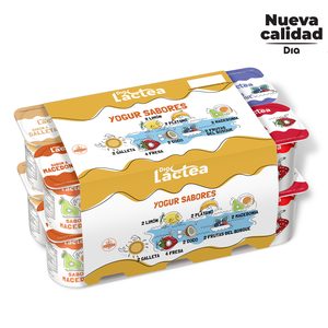 DIA LACTEA yogur sabores pack 16 unidades 125 gr