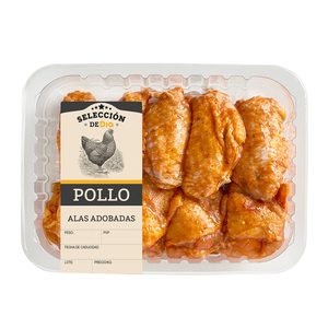 SELECCIÓN DE DIA alas de pollo adobadas bandeja 450 gr