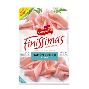 CAMPOFRÍO Finissimas jamón cocido extra sobre 115 gr