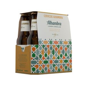 ALHAMBRA cerveza especial pack 6 botellas 25 cl