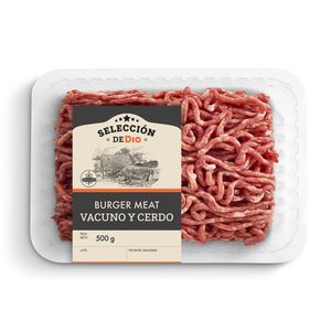 SELECCIÓN DE DIA preparado de carne picada de cerdo y vacuno bandeja 500 gr